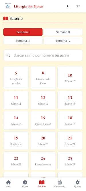 Liturgia das Horas Screenshot 2