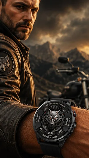 Metal Animals Watch Face 164 Screenshot 0