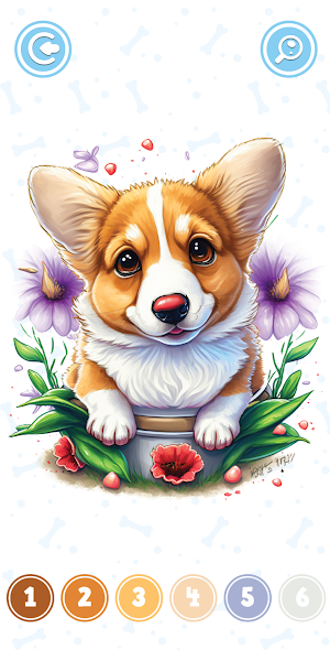 Dogs Color By Number Screenshot 2