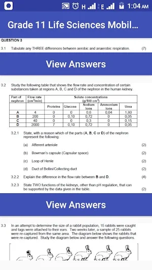 Grade 11 Life Sciences Mobile Application Screenshot 3