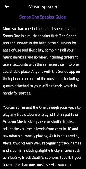 Guide for Sonos One Speaker Screenshot 3
