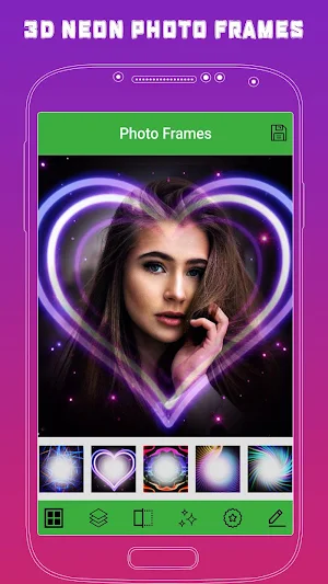3D Neon Effect for Photos- Neon Photo Frame Screenshot 0