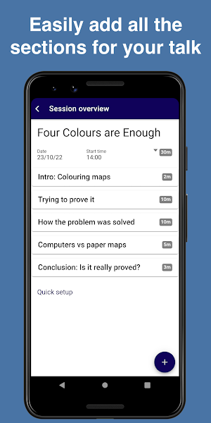 TimeWatch - timer for speakers Screenshot 2