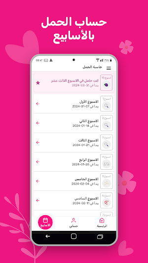 حاسبة الحمل الدقيقة Screenshot 3