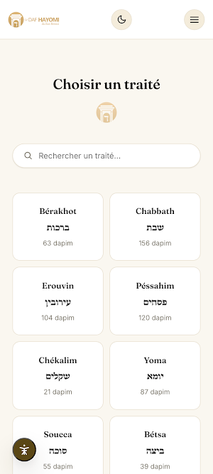 Daf Yomi du Rav Beressi Screenshot 1
