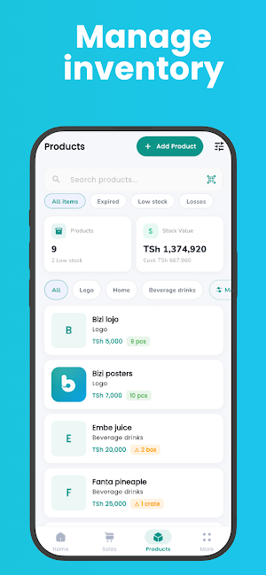 Fama:Sales & Inventory Screenshot 3