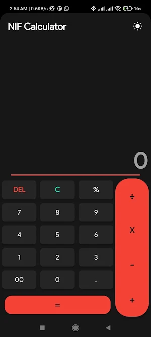 NIF Calculator Screenshot 3