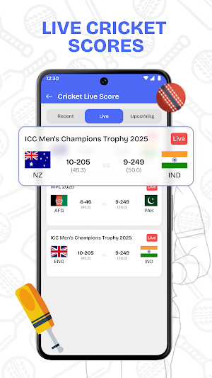 LiveCricks: Live Cricket Score Screenshot 0