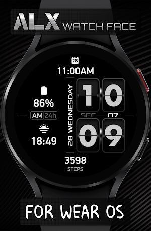 ALX05 Flip Watch Face Screenshot 1