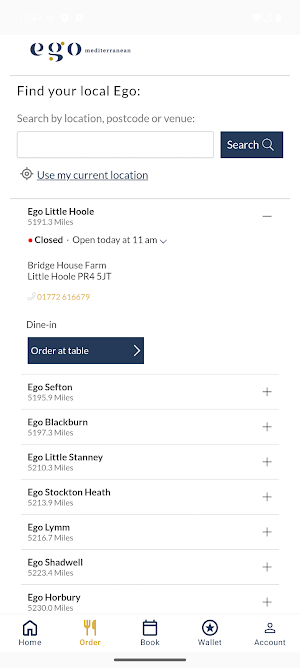 Ego Restaurants Screenshot 1