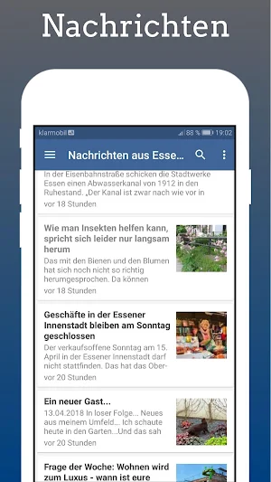 Essen Nachrichten Screenshot 1