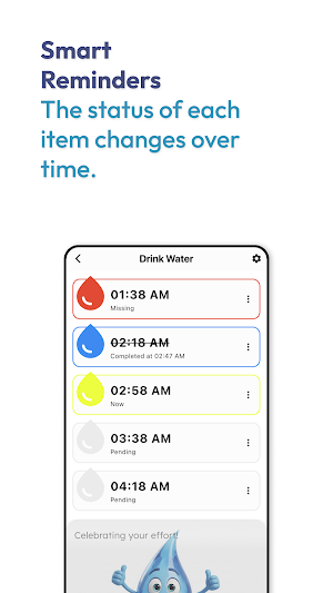 Water and Pill Alarm, Reminder Screenshot 3