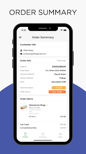 TillRing - Restaurant Screenshot 2