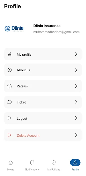 Dilnia Insurance Screenshot 3