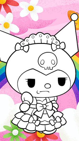 Kuromi Coloring Game Draw Screenshot 2