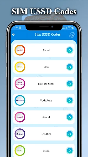 SIM USSD Codes : SIM Information Screenshot 1