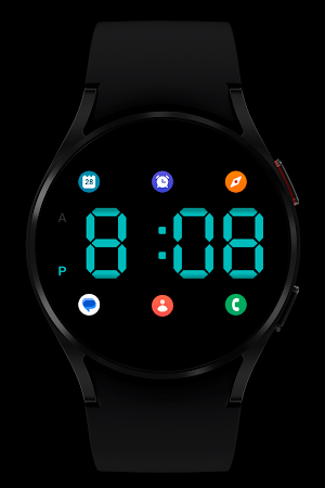WR 025 Digital Watch Face Screenshot 3