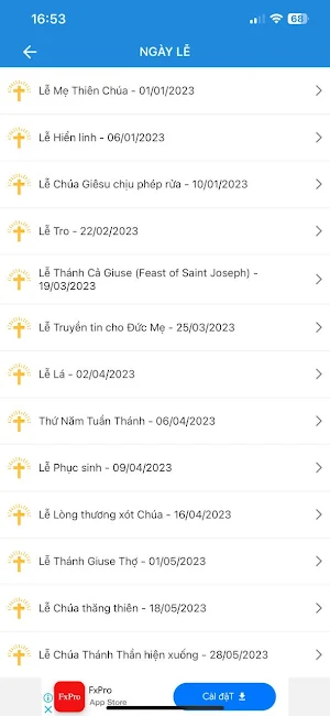 Lịch Công Giáo 2023 & Phụng Vụ Screenshot 2
