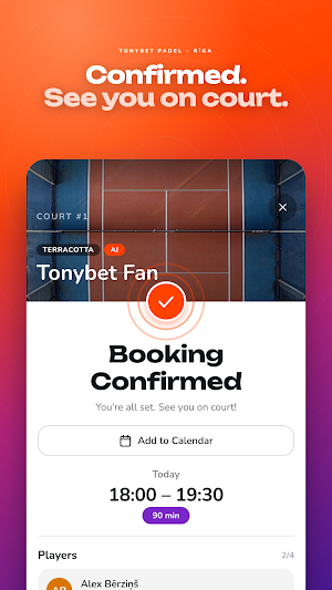 Tonybet Padel Screenshot 3