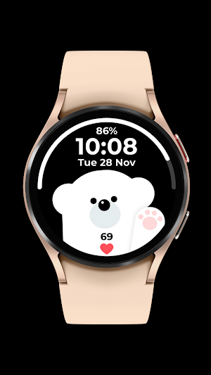 Polar Bear Animated Watch Face Screenshot 1