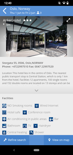 HEI Online Hotel Reservations Screenshot 2