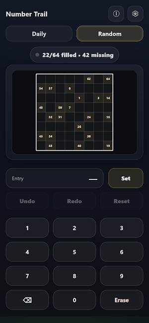 Number Trail - Number Puzzle Screenshot 2