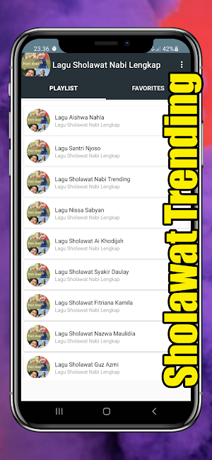 Lagu Sholawat Nabi Merdu & Lirik Offline Lengkap Screenshot 0