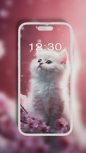 Cute Kitten Wallpaper Screenshot 1