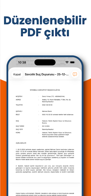 Dilekçe Bot: Kolay Dilekçe Yaz Screenshot 2