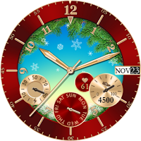Christmas Snowing Watch Face