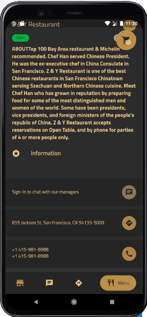 San Restaurants Screenshot 3