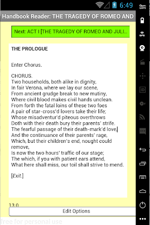 Shakespeare HandbookEditor Screenshot 1