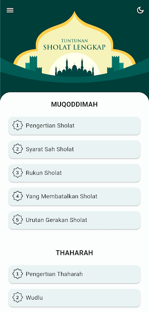 Tuntunan Sholat Lengkap Screenshot 1