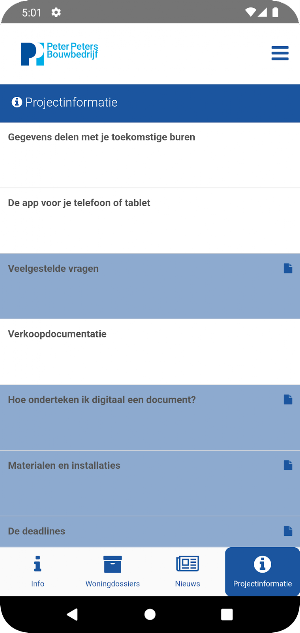 Bouwbedrijf Peter Peters Screenshot 3