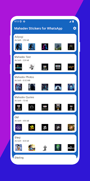 Mahadev Stickers for WhatsApp Screenshot 1