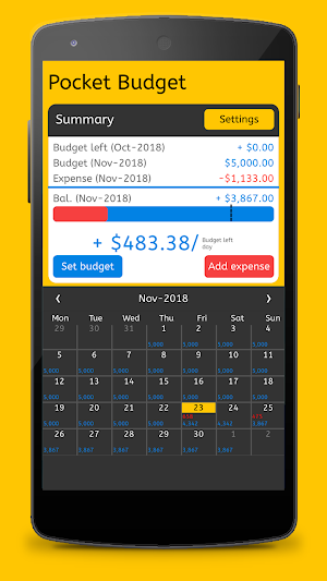 Pocket Budget Tracker Paid Screenshot 0