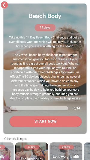 The Fitness Challenge - fit in 30 days Screenshot 3