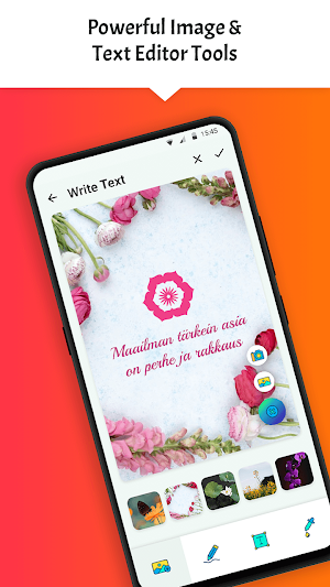 Write Finnish Text on photo Screenshot 1
