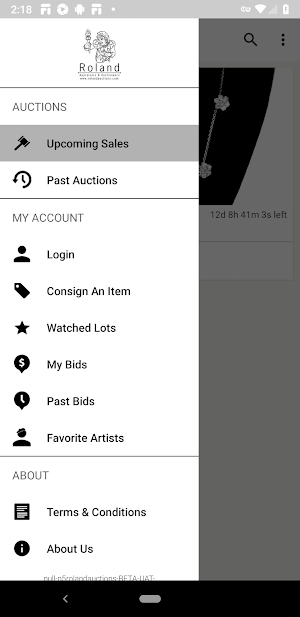 Roland Auctions Screenshot 3