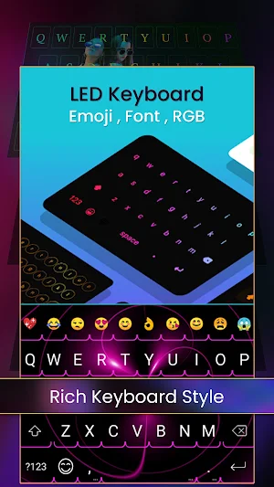 LED Keyboard:  RGB & Emoji Screenshot 2