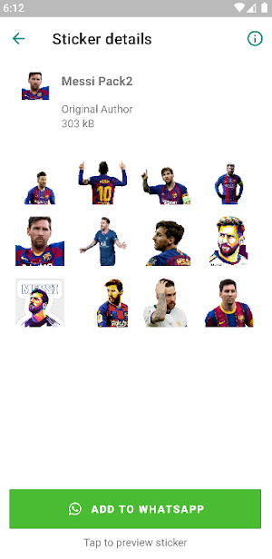 Messi Stickers Screenshot 1