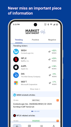 Market Sentiment Screenshot 0
