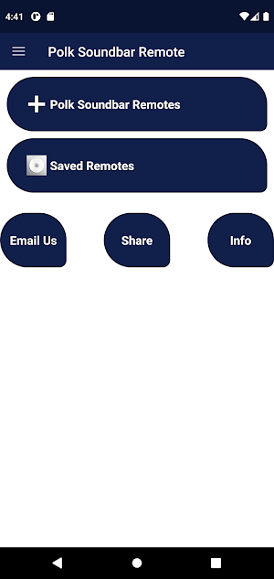Polk Soundbar Remote Screenshot 0