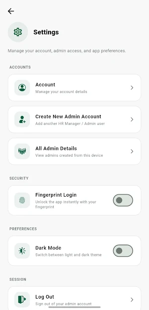 GDOne - Attendance Screenshot 2