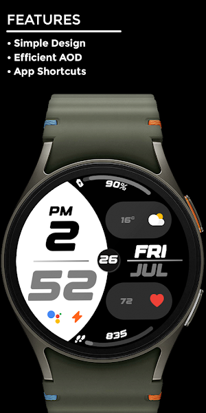 Nighty Digital 35 - watch face Screenshot 1