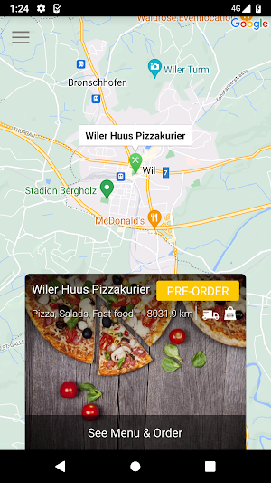 Wiler Huus Pizzakurier Screenshot 1
