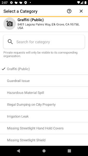 SeeClickFix Elk Grove Screenshot 2