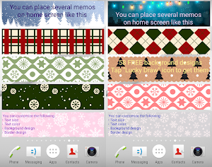 Sticky Memo Notepad Christmas Free Screenshot 2