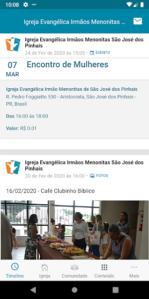 Igreja Irmãos Menonitas de São José dos Pinhais Screenshot 2