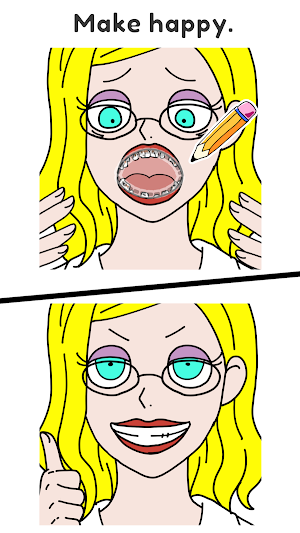Draw Happy Teacher : Fun game Screenshot 1